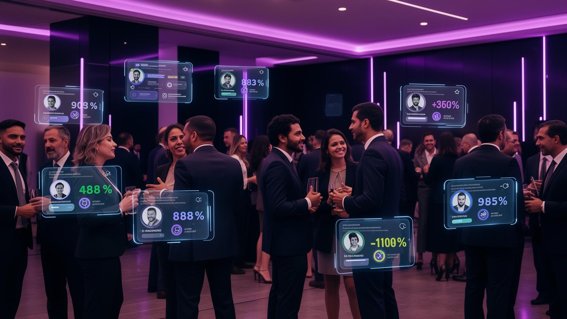 Evento de networking no Linkow